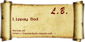 Lippay Bod névjegykártya